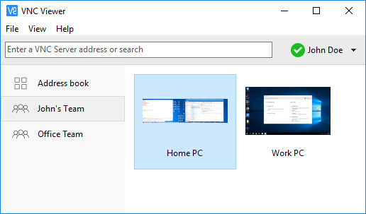 VNC viewer RealVNC remote desktop