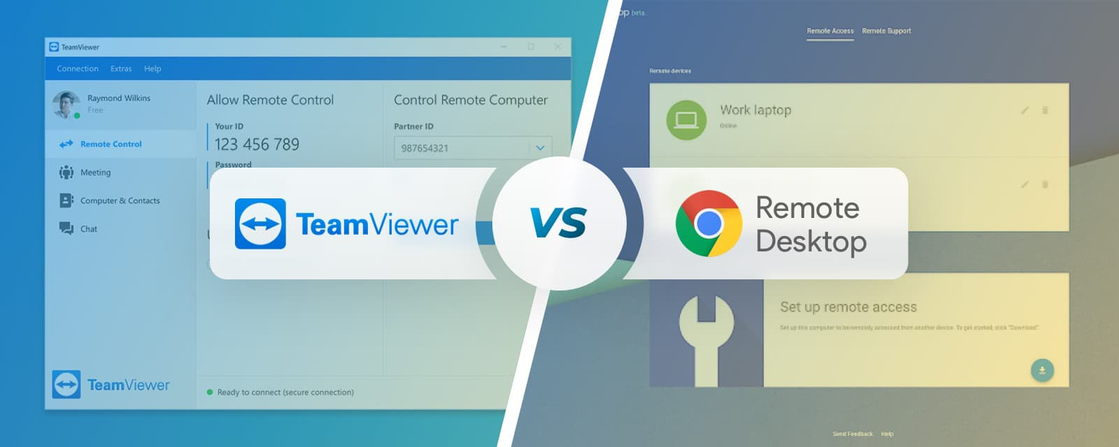 Chrome Remote Desktop vs TeamViewer Comparison in 2023
