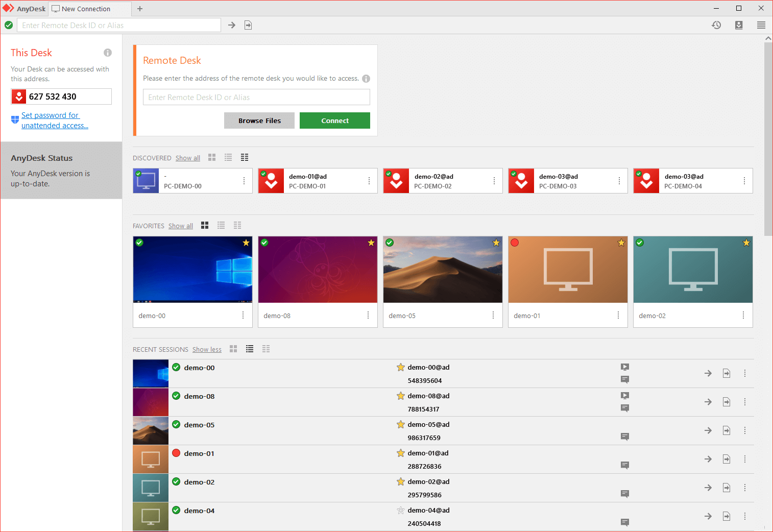 AnyDesk interface
