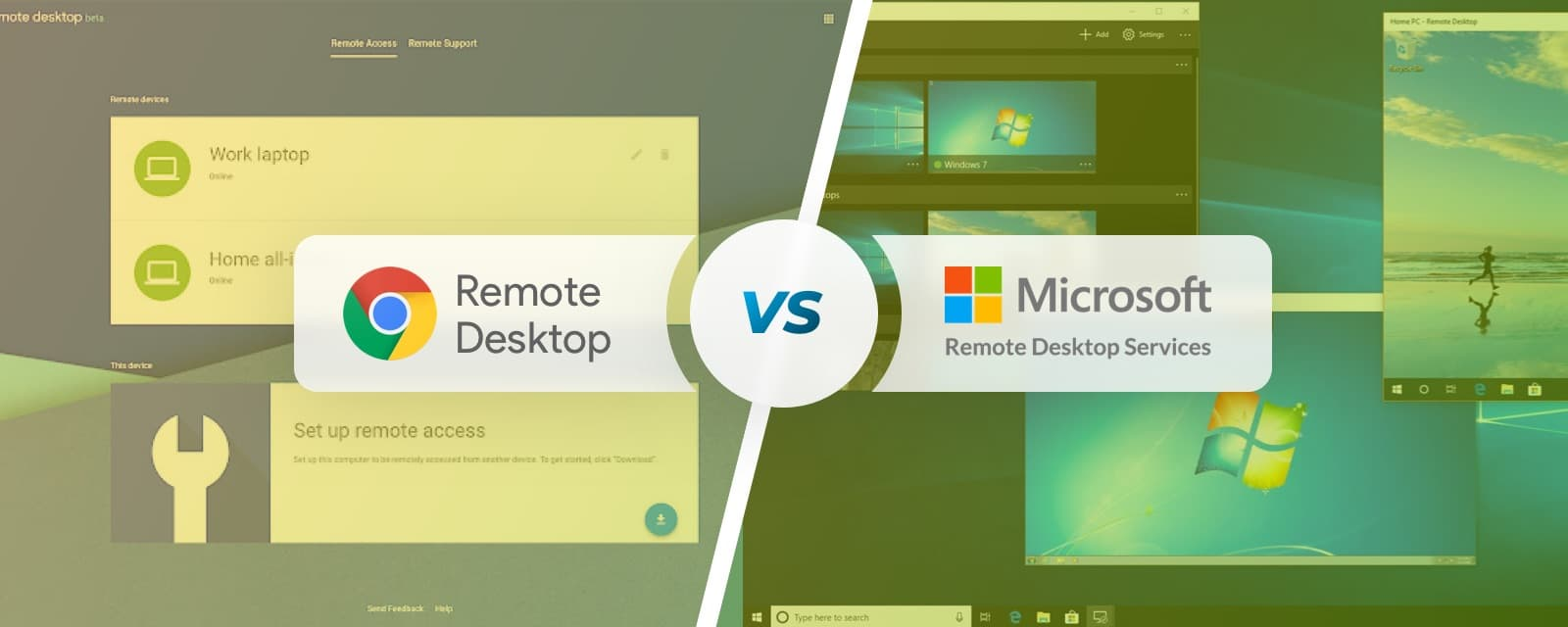 Chrome Remote Desktop vs Microsoft RDP