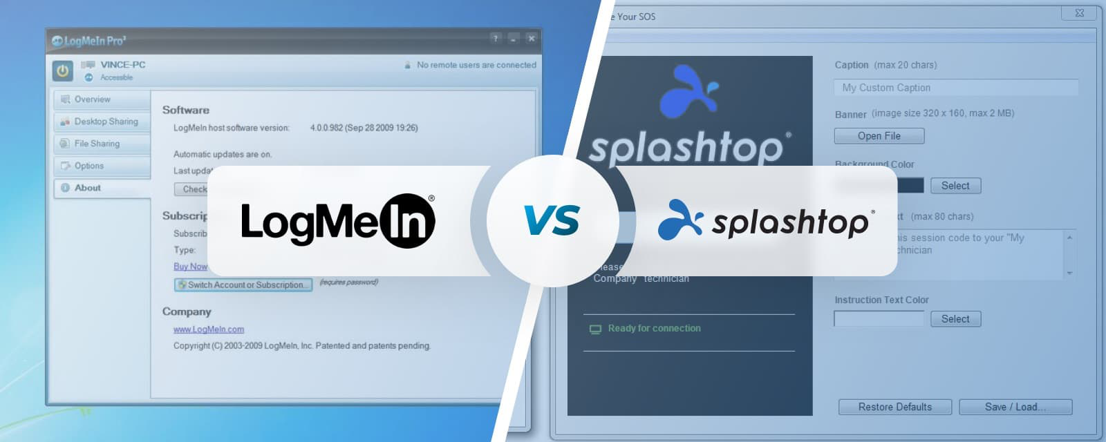 LogMein vs SplashTop LogMein vs SplashTop