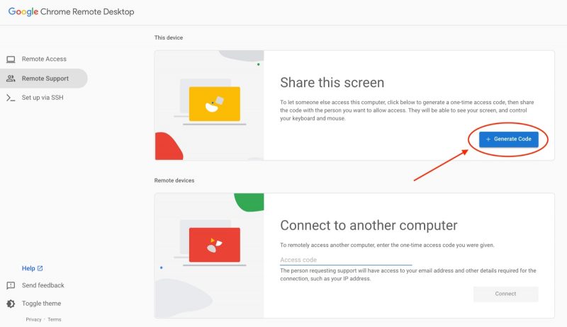Google meet take control of screen