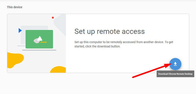 Configurazione di Chrome Remote Desktop