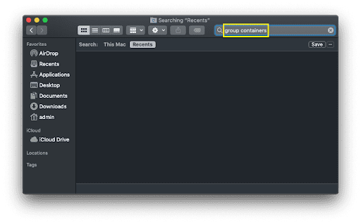 find group containers find group containers
