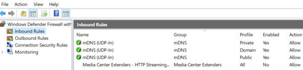 inbound rules for firewall