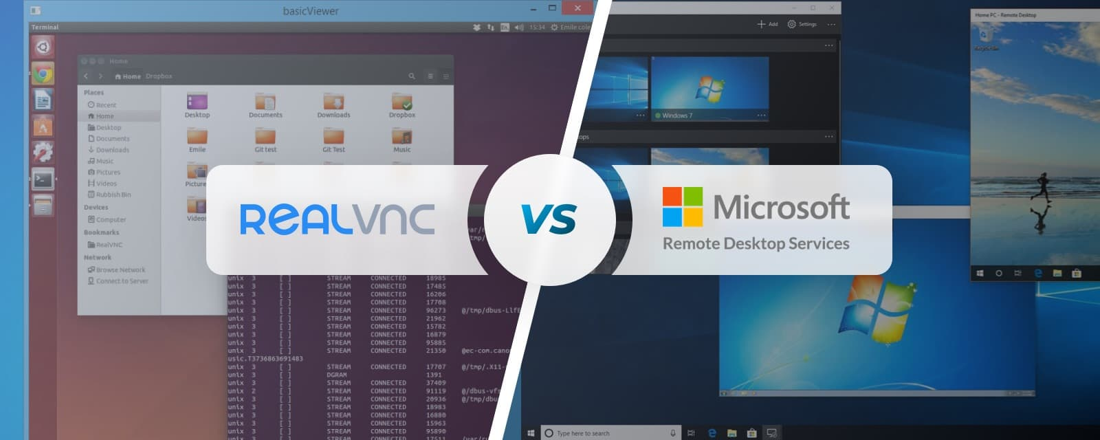 RDP - VNC comparison RDP - VNC comparison