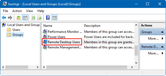 grant access to remote desktop users