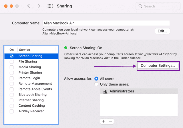 How to access Mac remotely