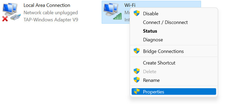 configure adapter properties