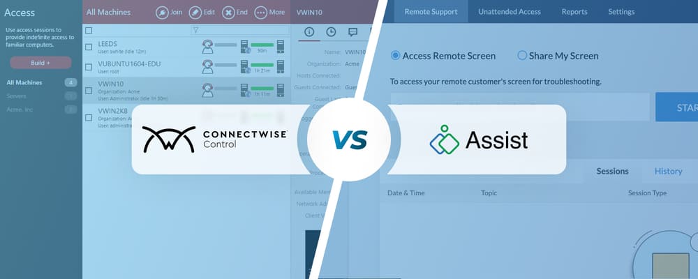 ConnectWise Control vs Zoho Assist ConnectWise Control vs Zoho Assist