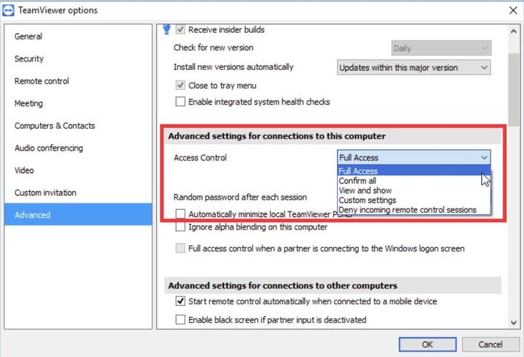 Full Access to TeamViewer