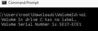 check your current VolumeID