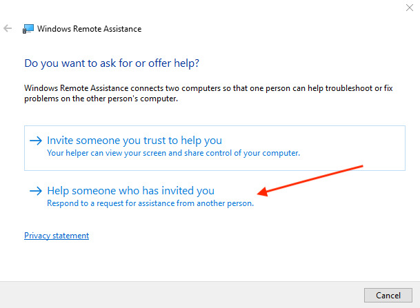 Help someone who has invited you