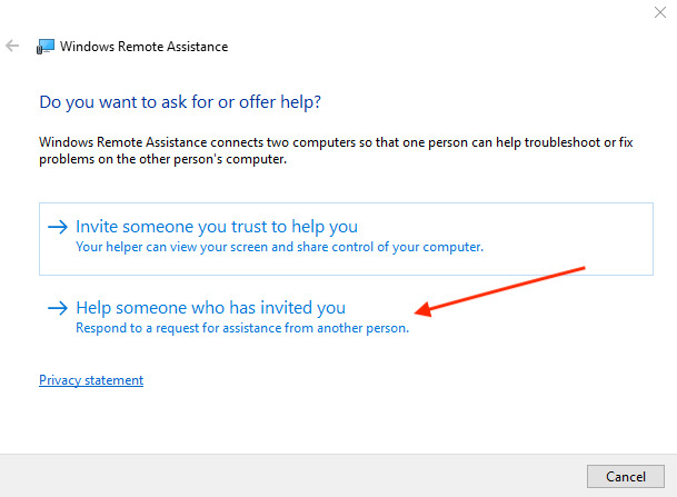 Help someone who has invited you