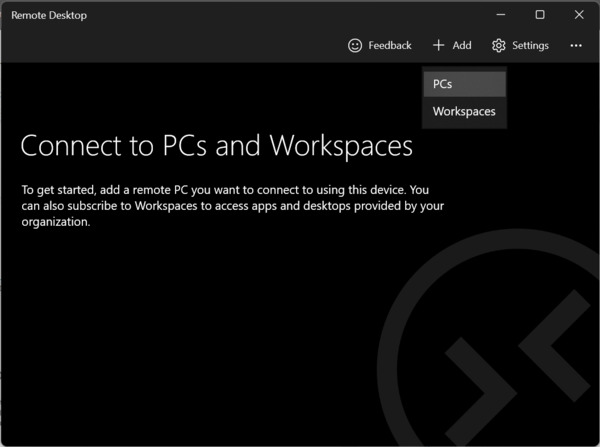 connect to pcs remote desktop