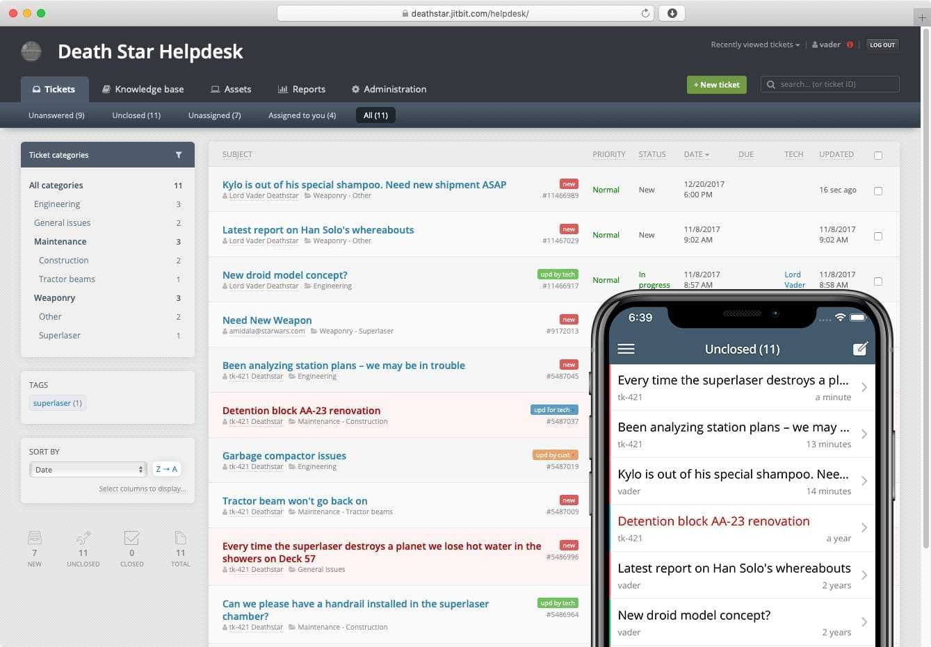 email ticketing software