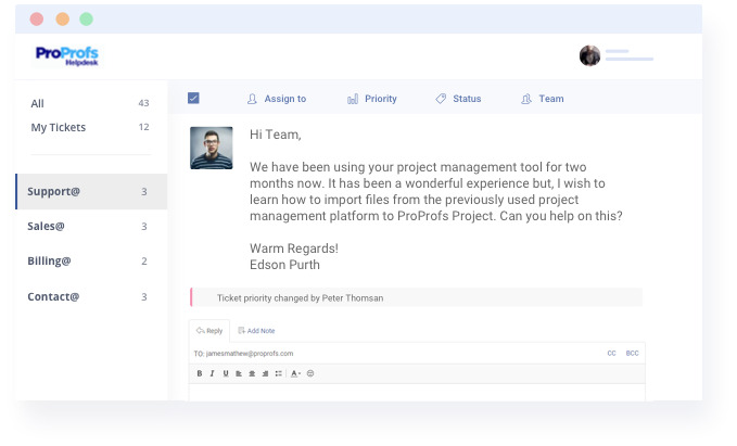 Email support software