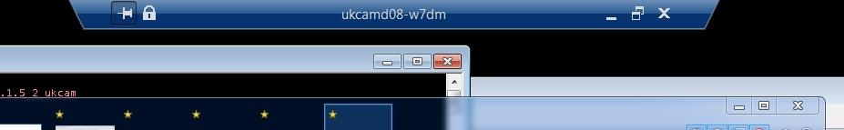 remote desktop connection top toolbar