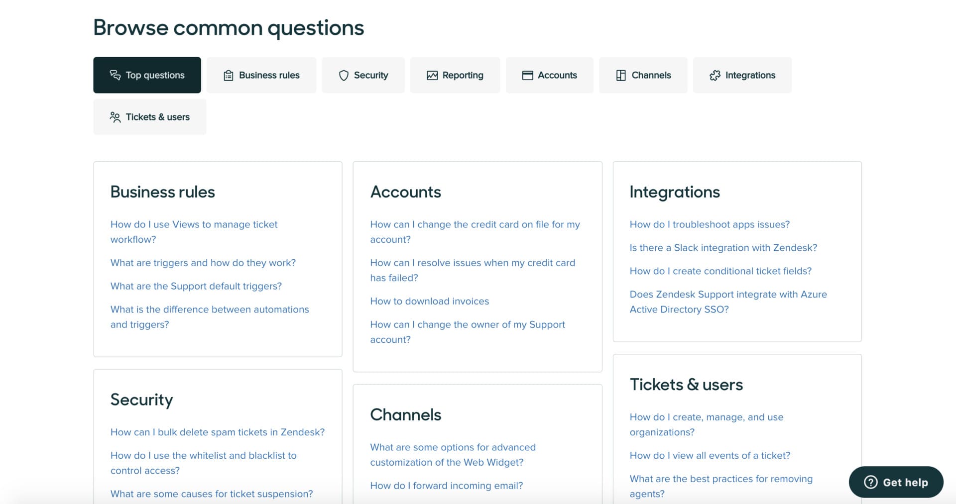 Zendesk Zendesk knowledge base software