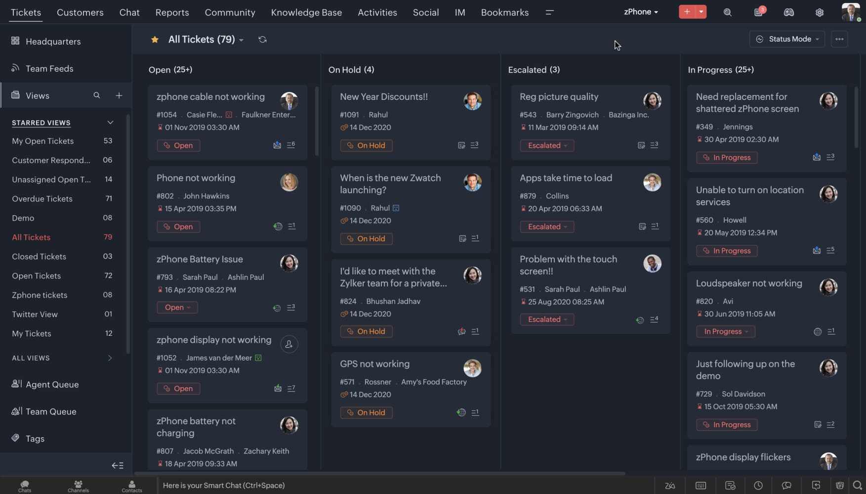 Zoho Desk Zoho Desk software for SaaS companies