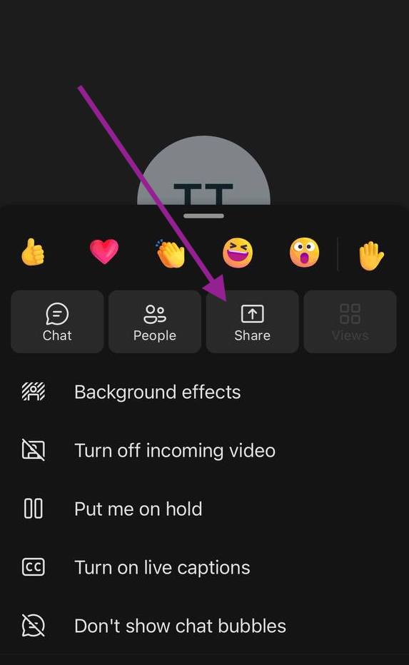 Screen Share on Teams on iPhone