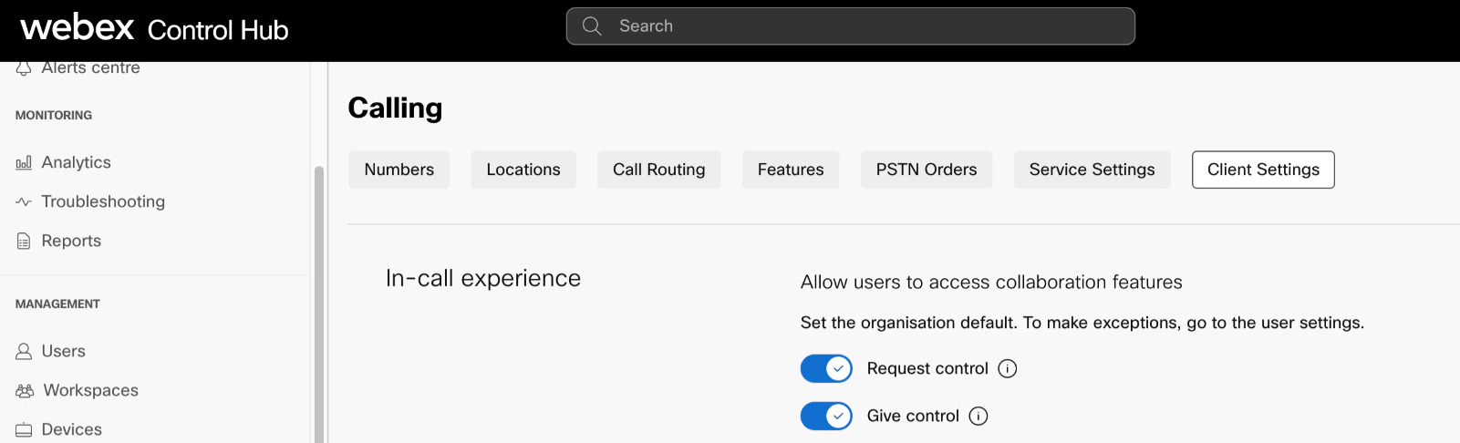 Webex remote access