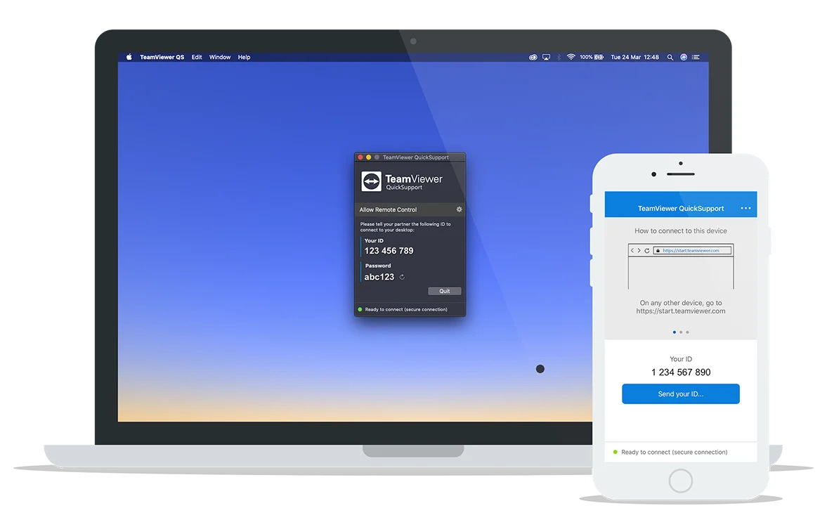 TeamViewer QuickSupport para acesso remoto