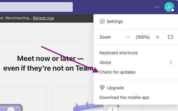 Microsoft Teams Update