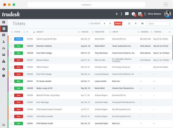 Trudesk Source: docs.trudesk.io Trudesk help desk software