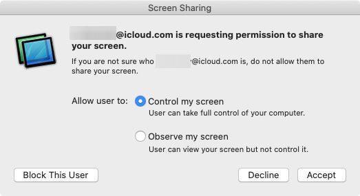 how to allow screen sharing on your Mac