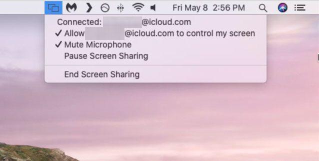 mute the microphone on the remote computer while screen sharing