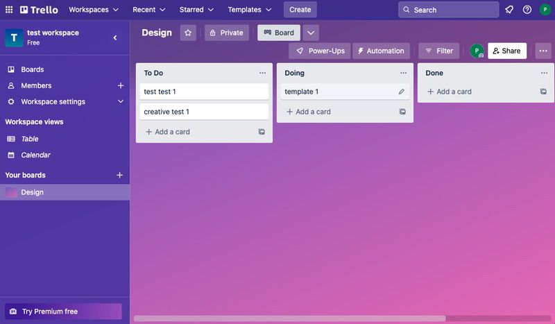 Trello collaboration software