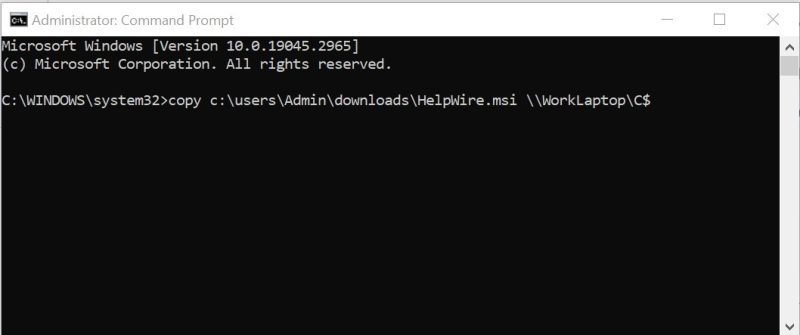 Administrator Command Prompt