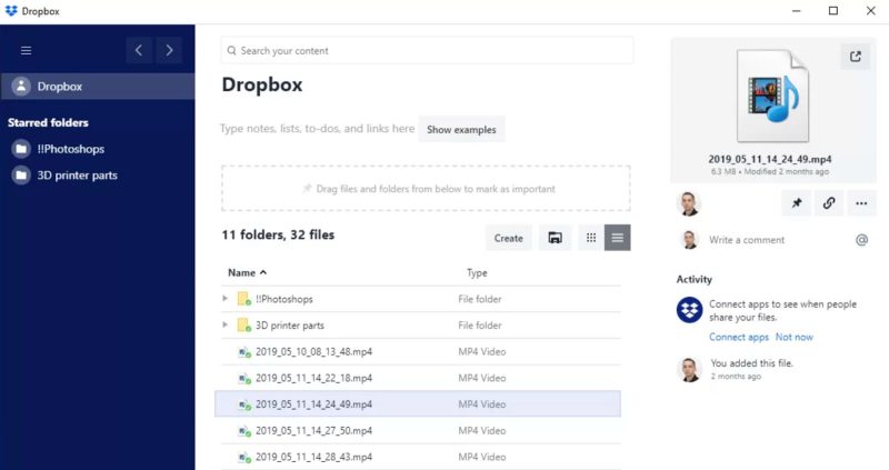 Dropbox software