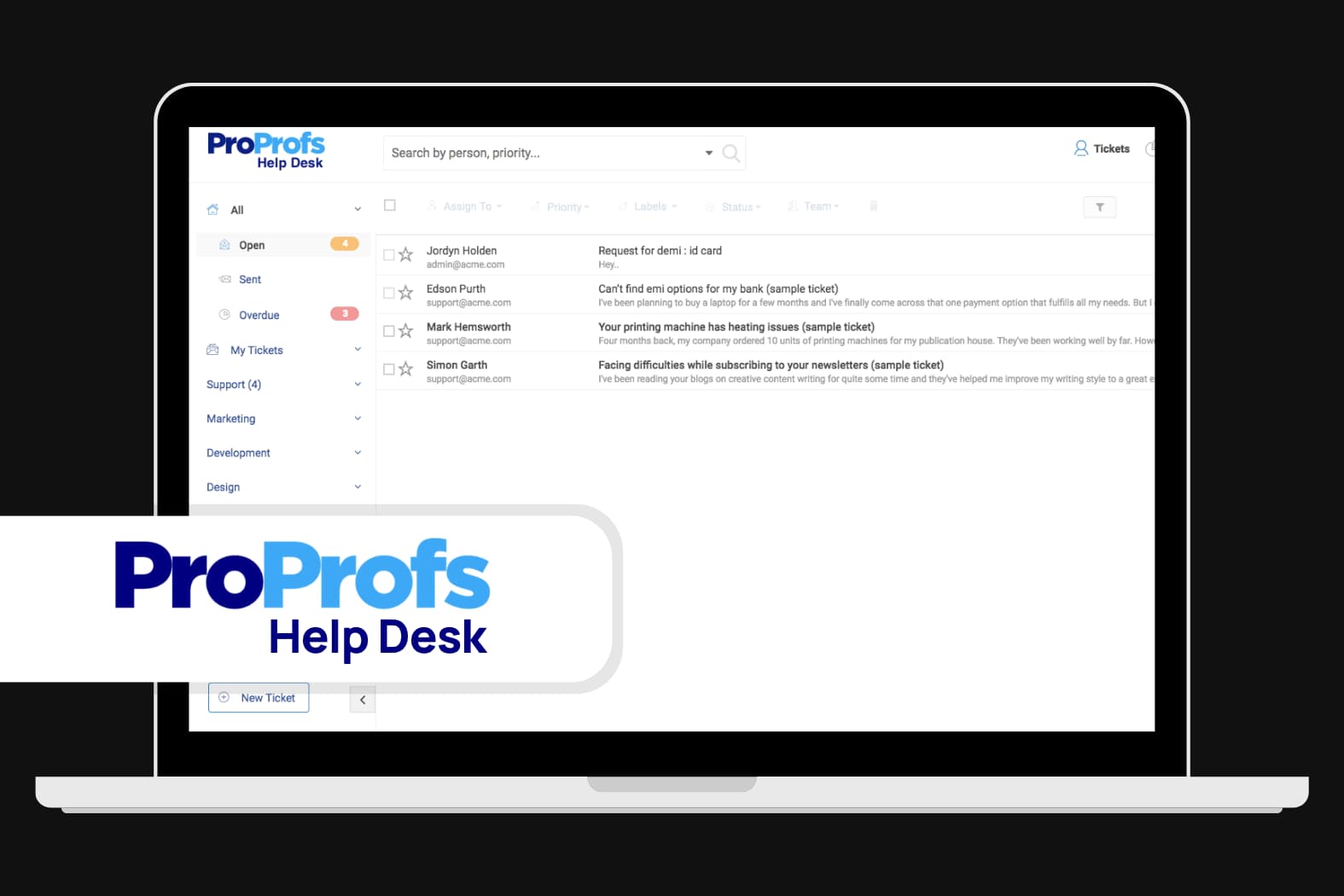 ProProfs Help Desk software