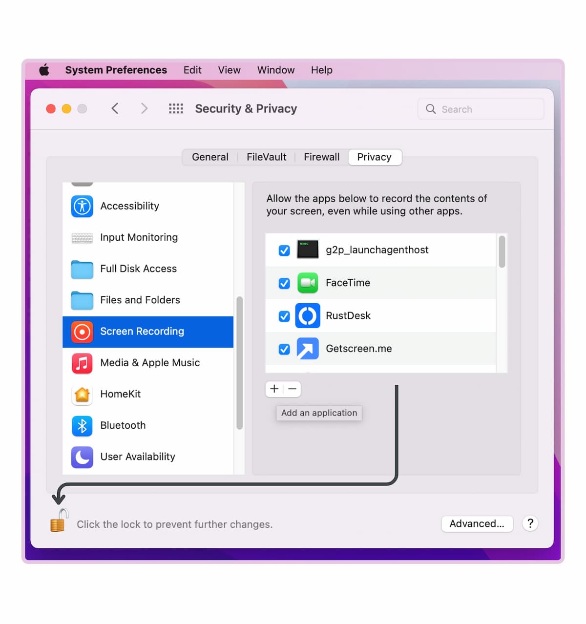 Allow screen sharing on GoToMeeting Mac