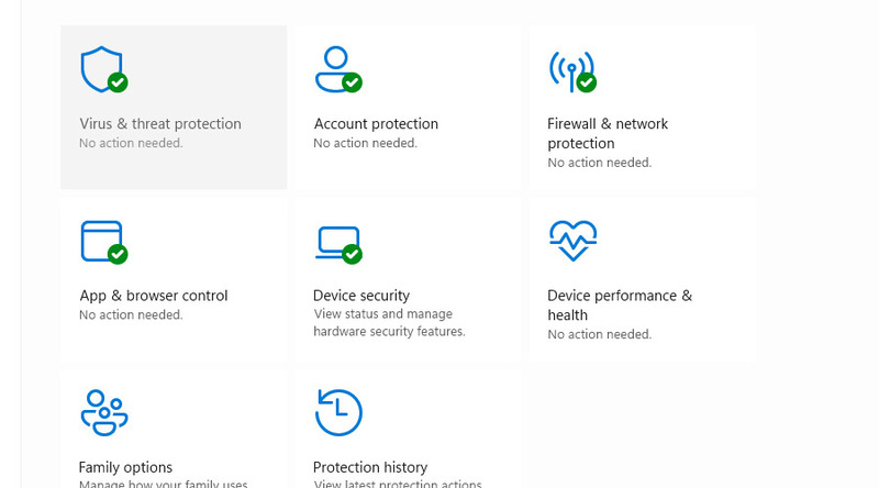 Accès aux paramètres de l’antivirus