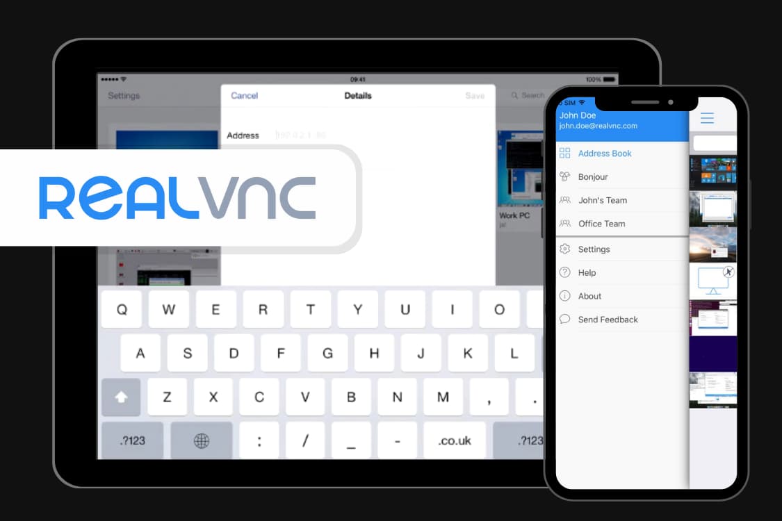 RealVNC remote desktop
