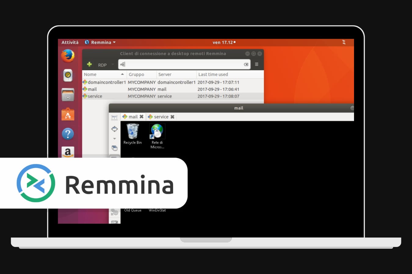 Remmina remote desktop software