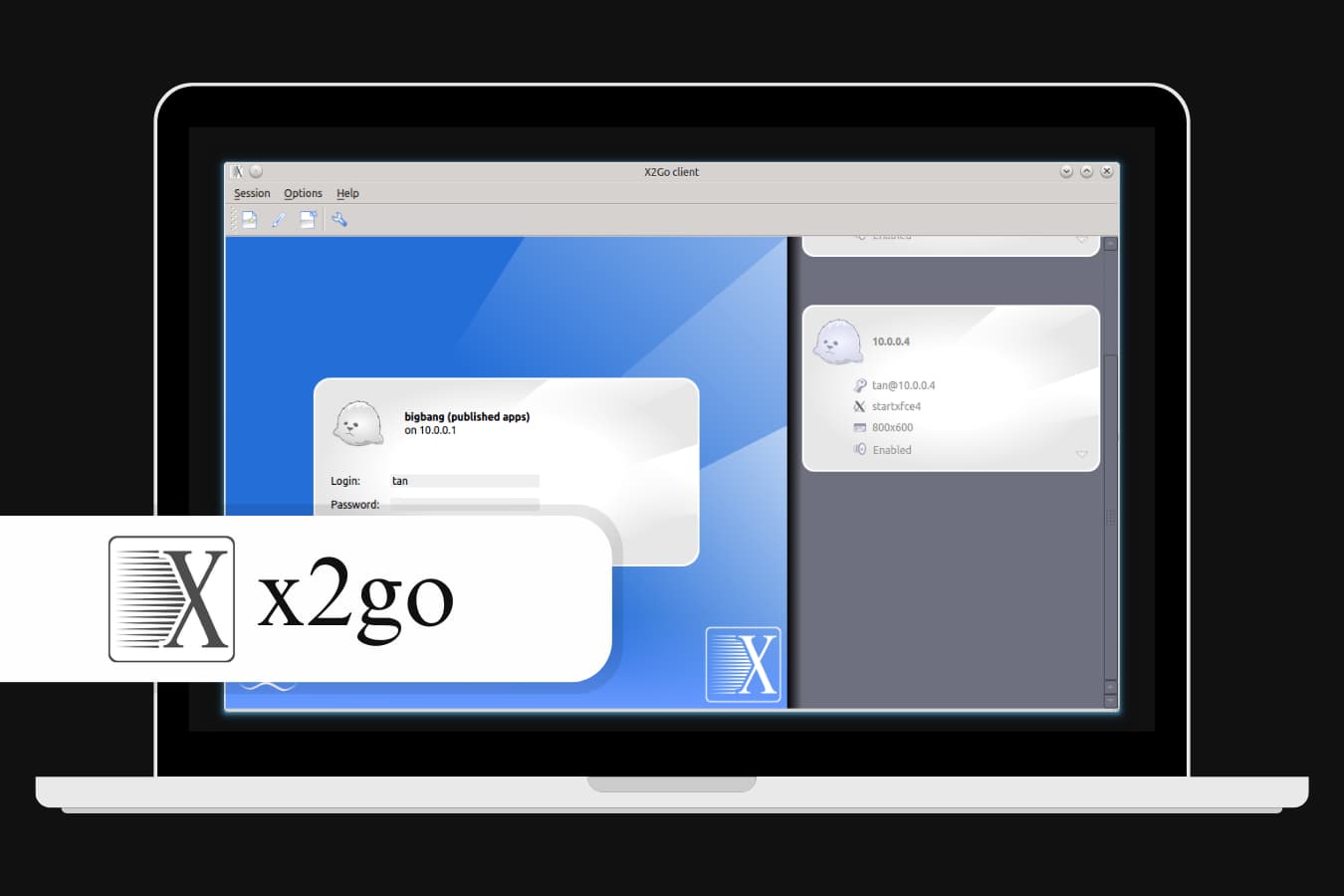X2Go open source remote support software