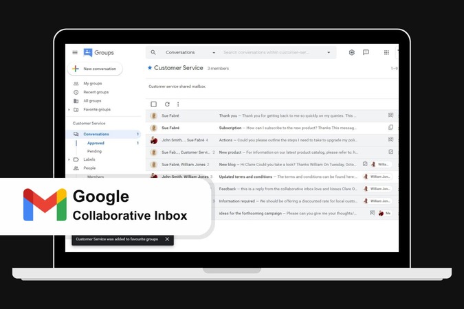 Google Collaborative Inbox for help desks