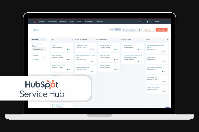 HubSpot Service Hub help desk software