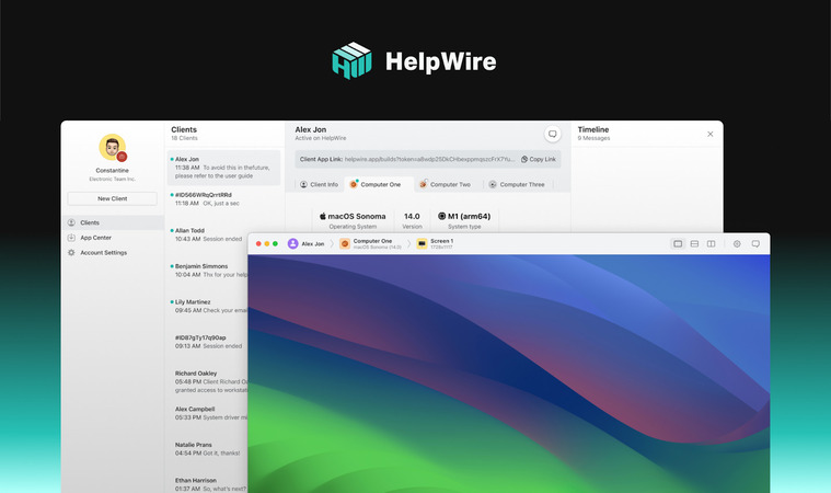 HelpWire HelpWire is one of the best ConnectWise Control alternatives
