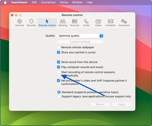 System preferences Allow screen recording on Mac