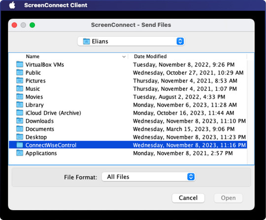 How to Transfer Files Using ConnectWise Control on macOS