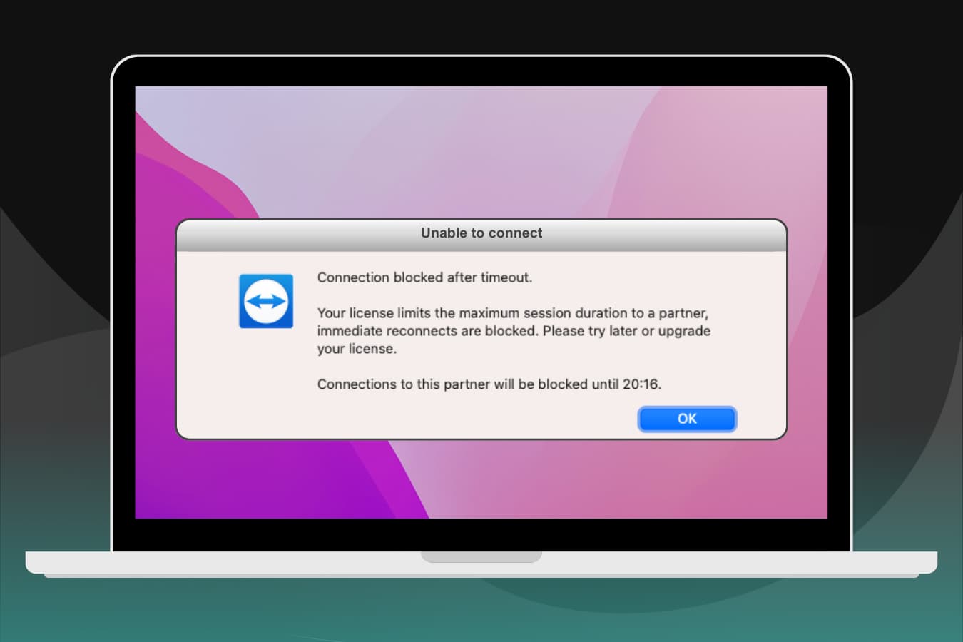 Session Time Limit Session time limit while using TeamViewer