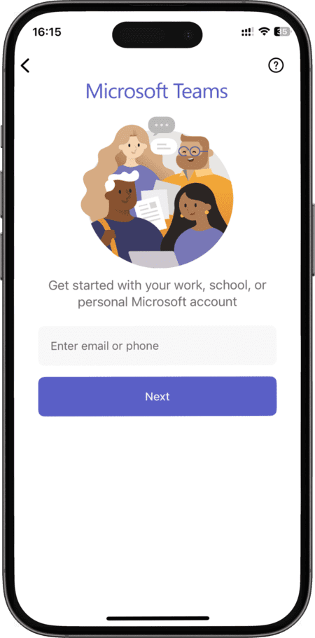 Open the Microsoft Teams