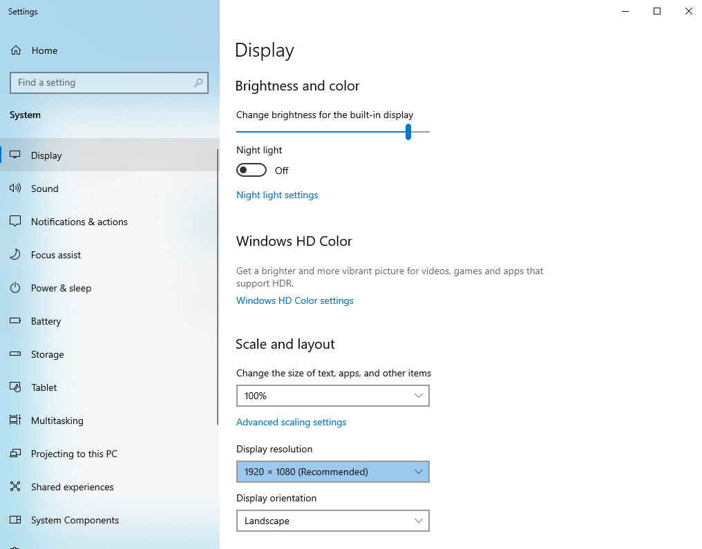 modify screen resolutions in a Windows computer