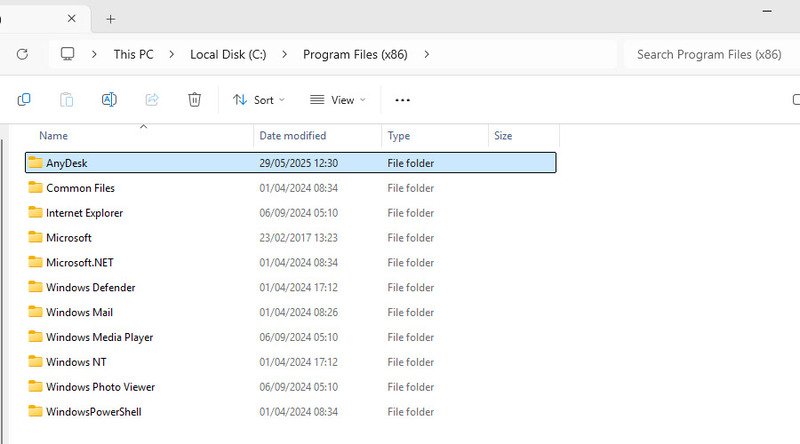 Nettoyage des fichiers restants