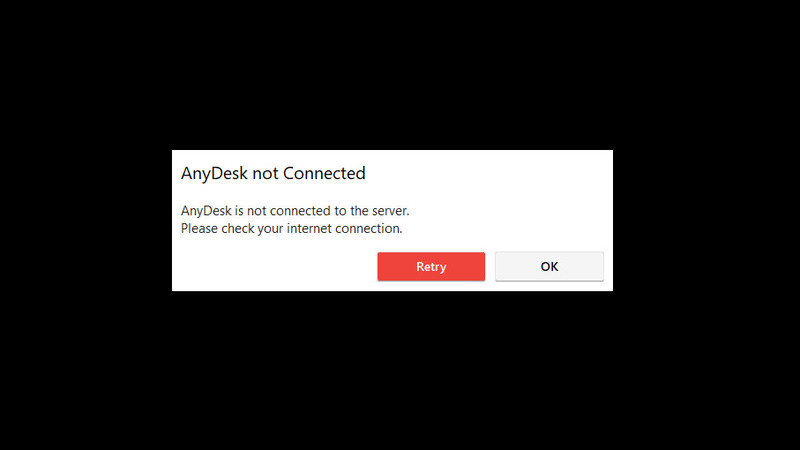 Message d’erreur de connexion dans AnyDesk